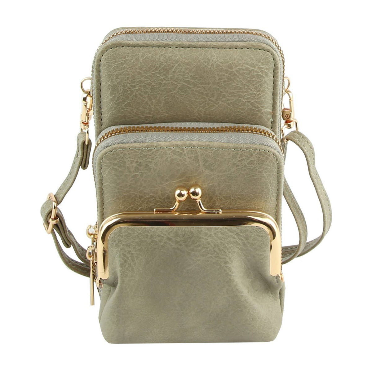 Small Crossbody for Women Double Zip Adjustable Strap Over t