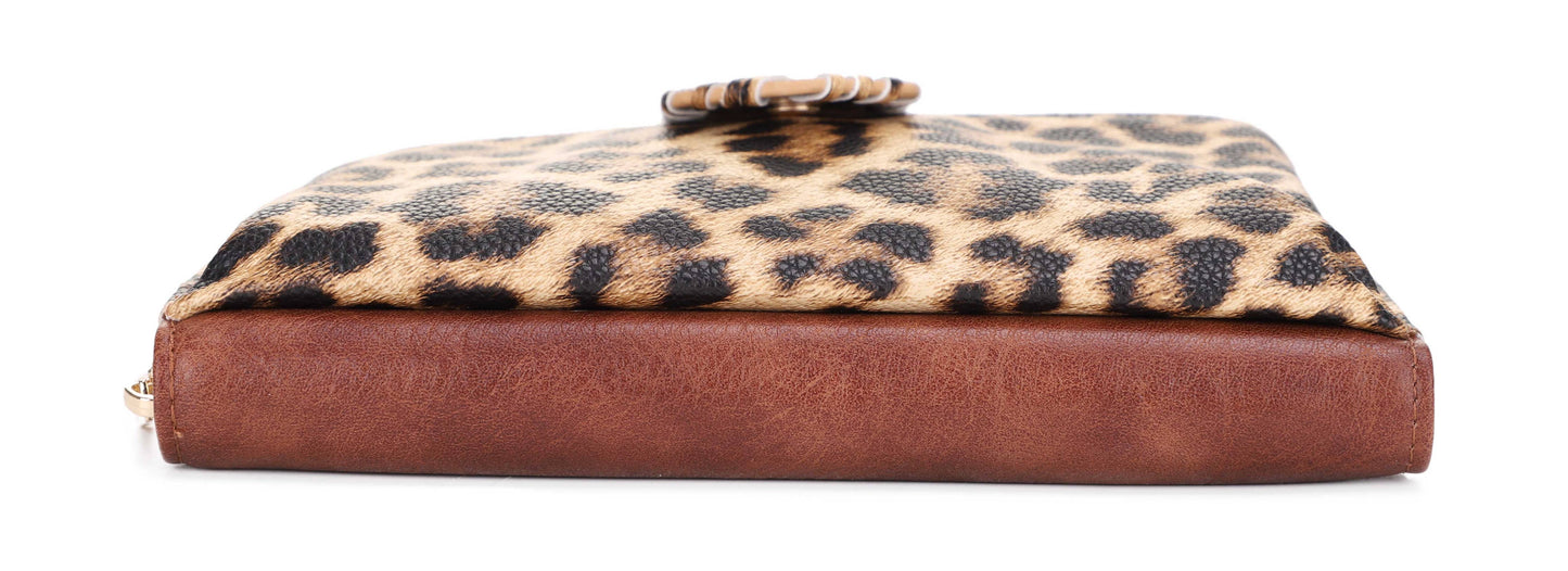 EJ60112PL Leopard Crossbody Wallet