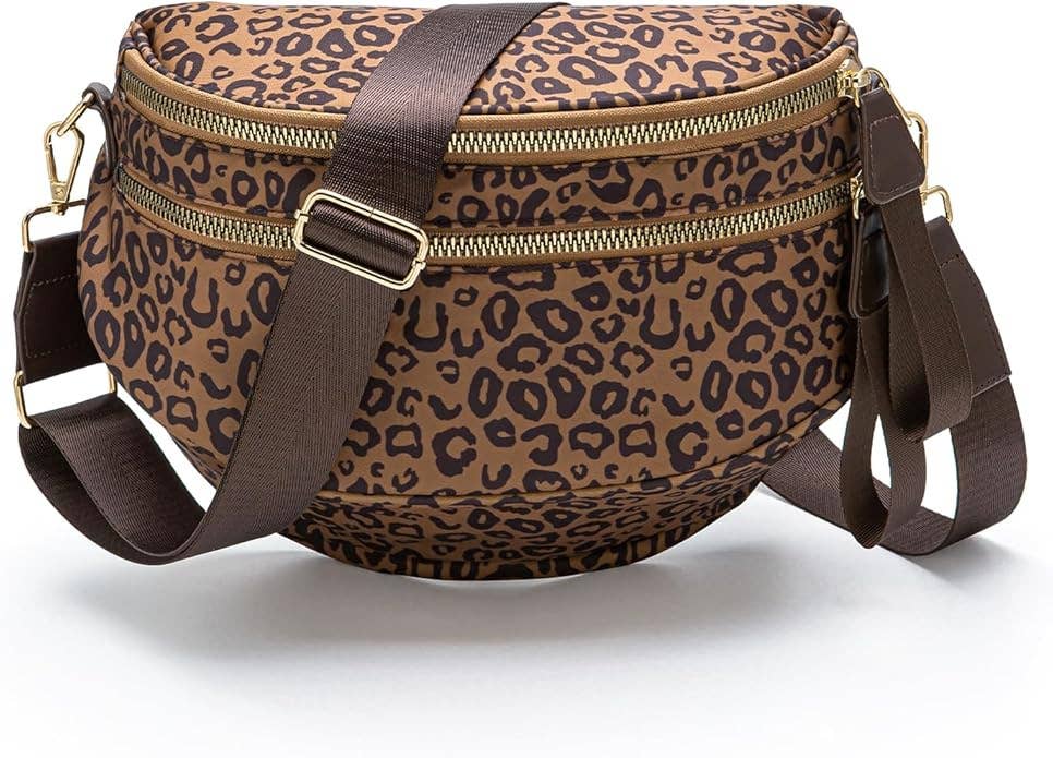 Leopard Camo Print Bum Bag Crossbody