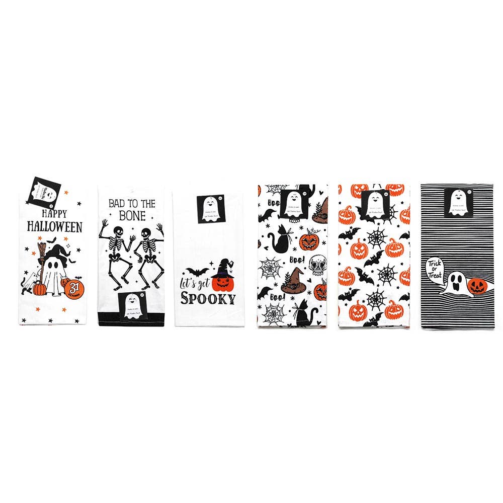 Halloween Icon Pattern Printed Kitchen Towel