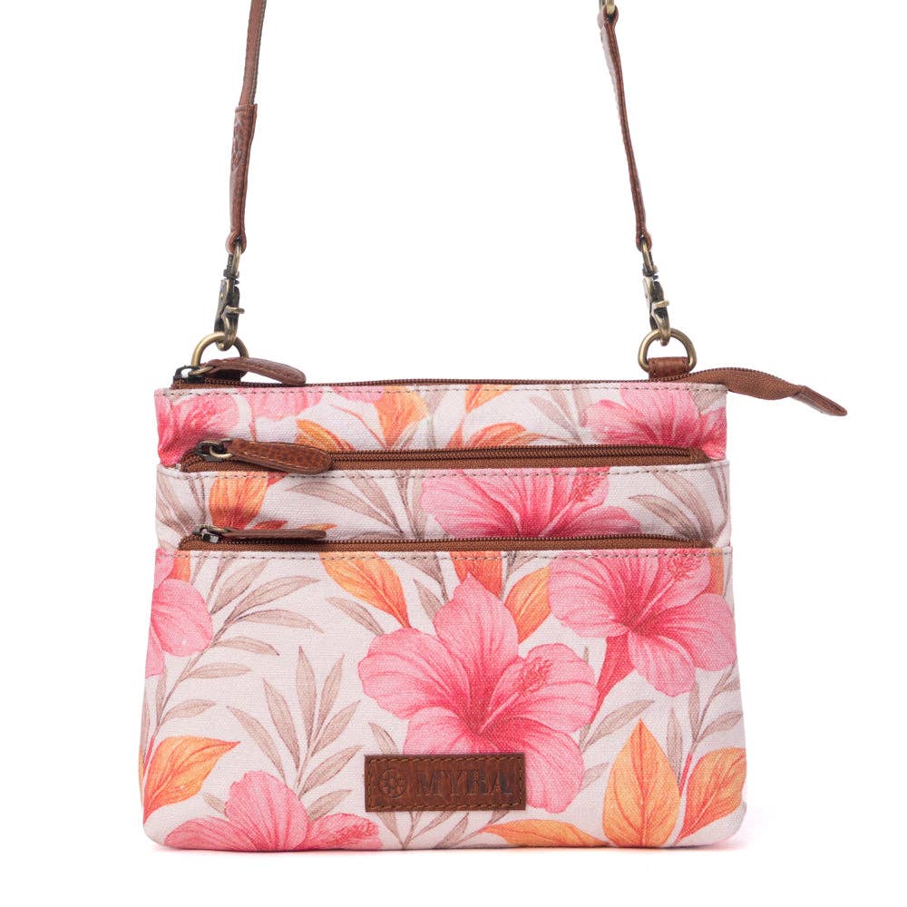 Maple Ridge Cotton & Leather Crossbody Bag Variant Combo