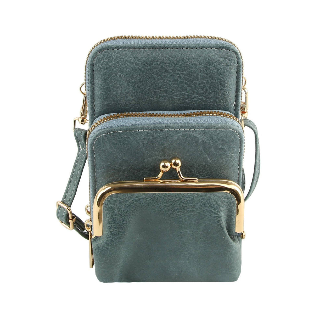 Small Crossbody for Women Double Zip Adjustable Strap Over t