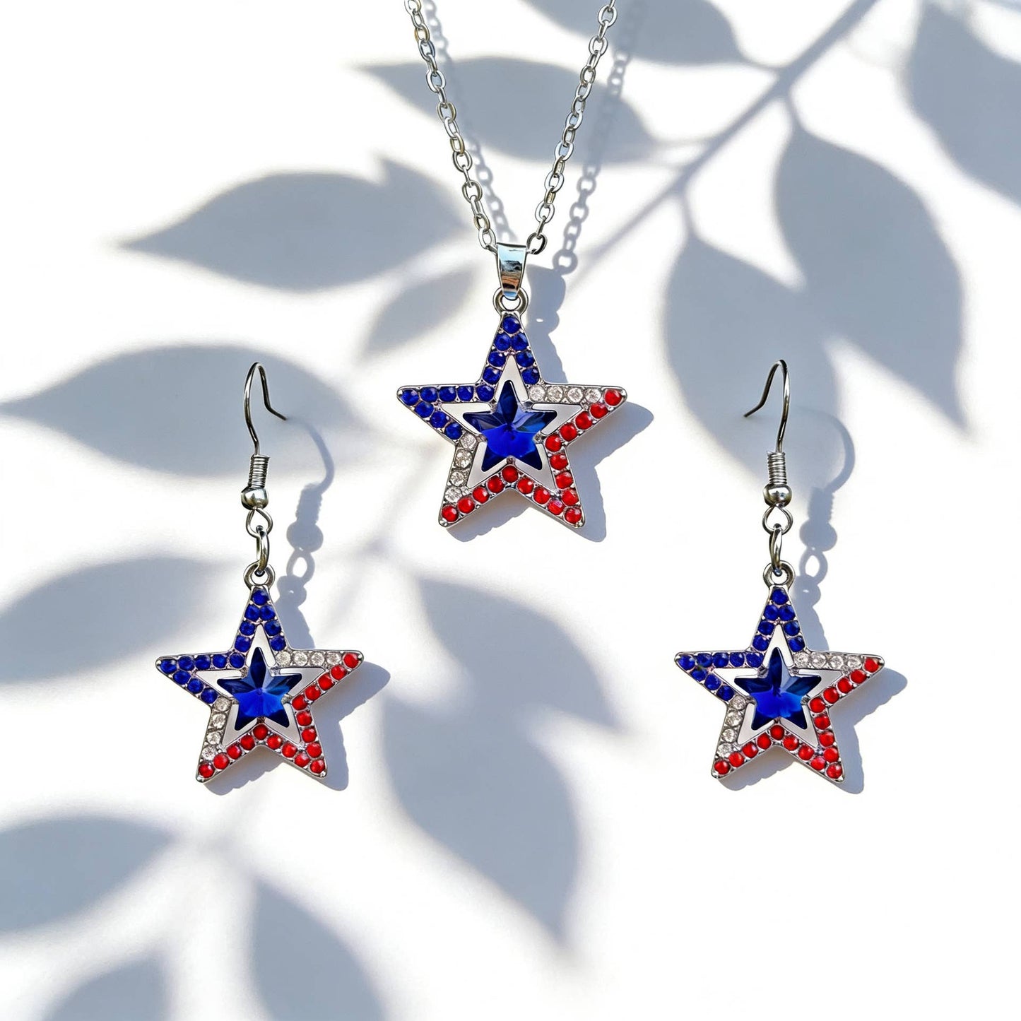 Independence Day Creative Earring And Necklace Set