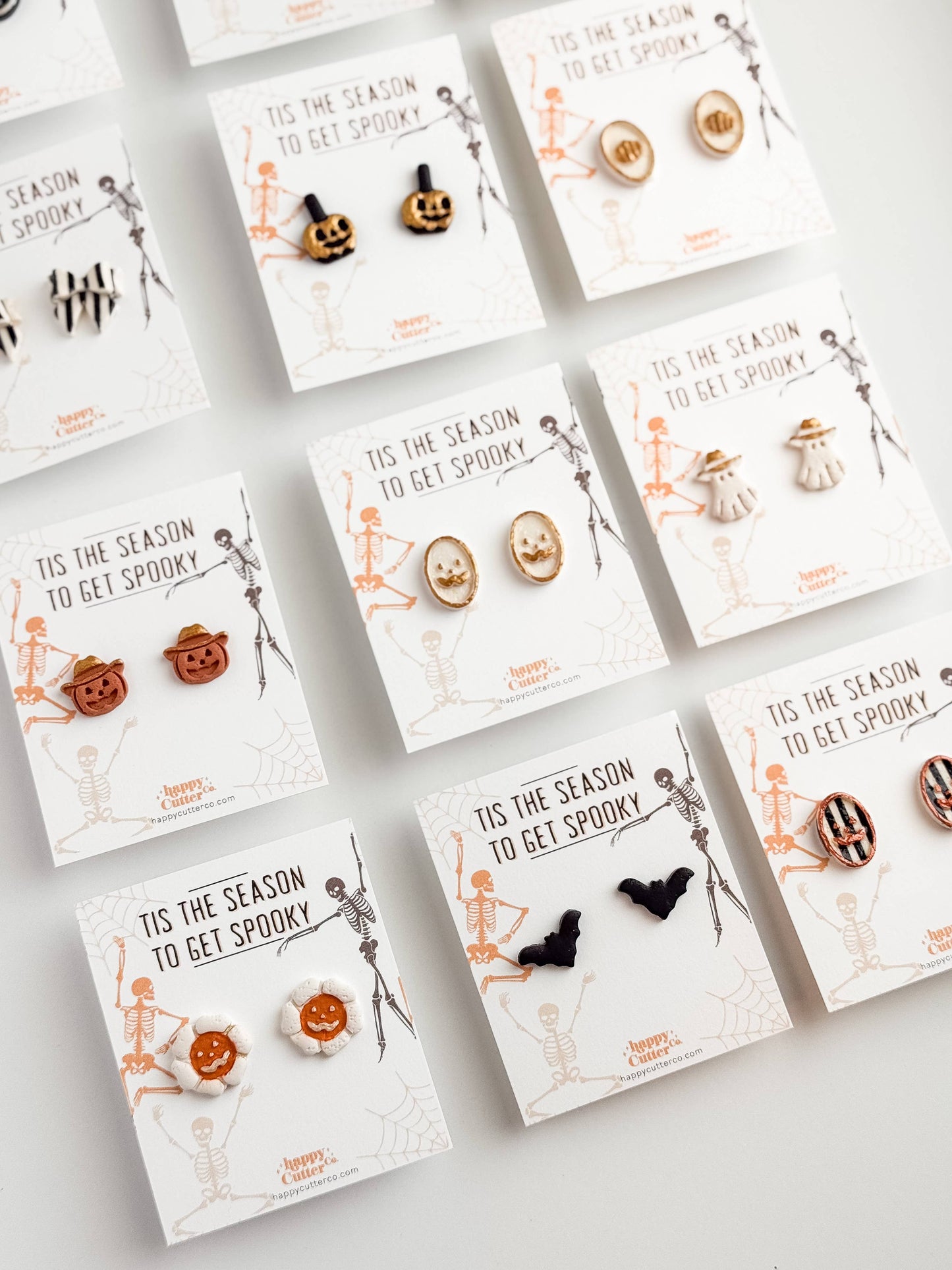 Halloween Studs – Western Cowboy Ghost Stud Earrings
