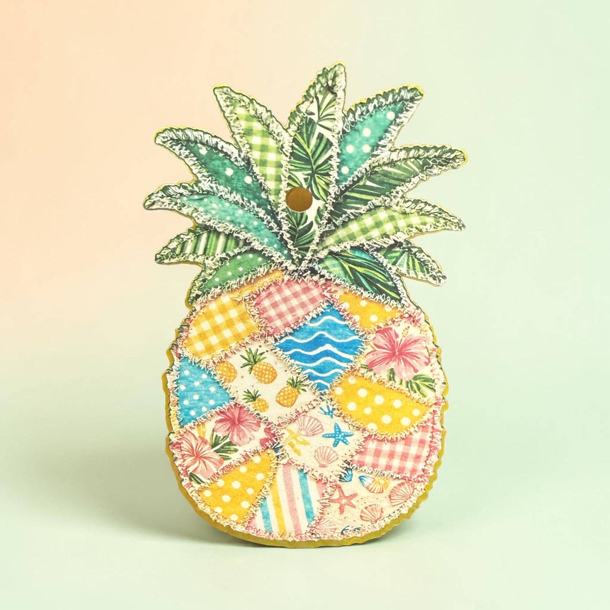 Pineapple Patchwork Freshie