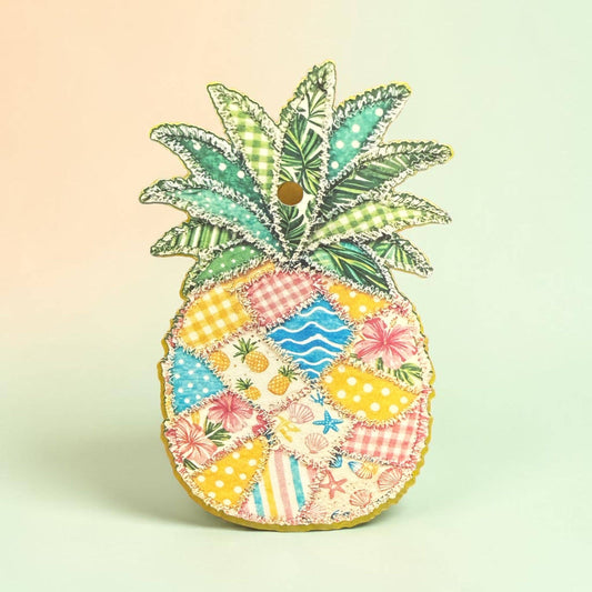 Pineapple Patchwork Freshie