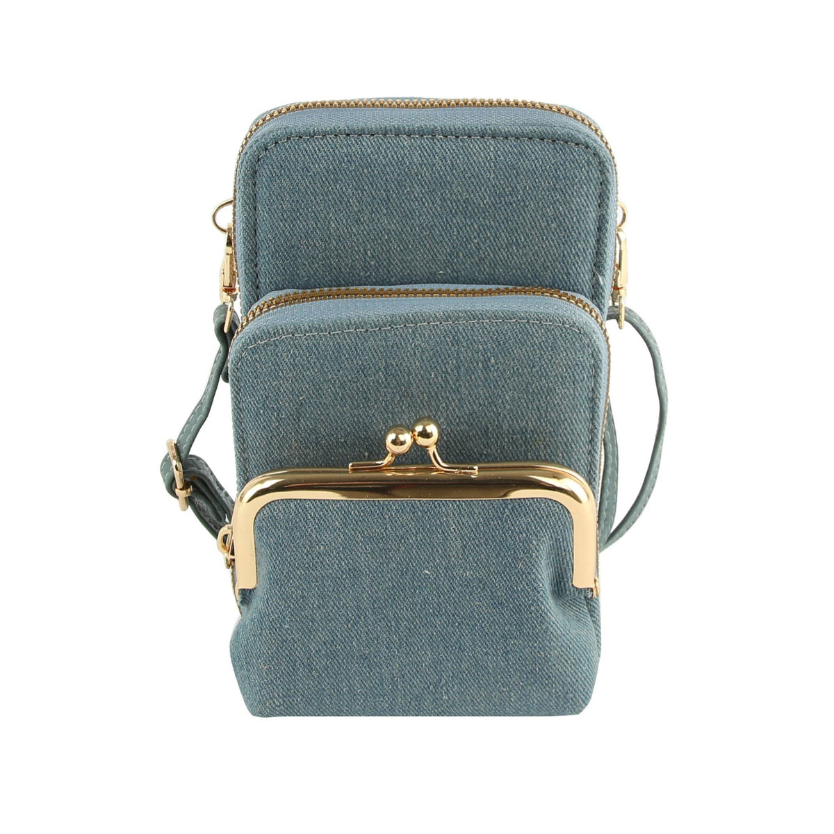 Small Crossbody for Women Double Zip Adjustable Strap Over t