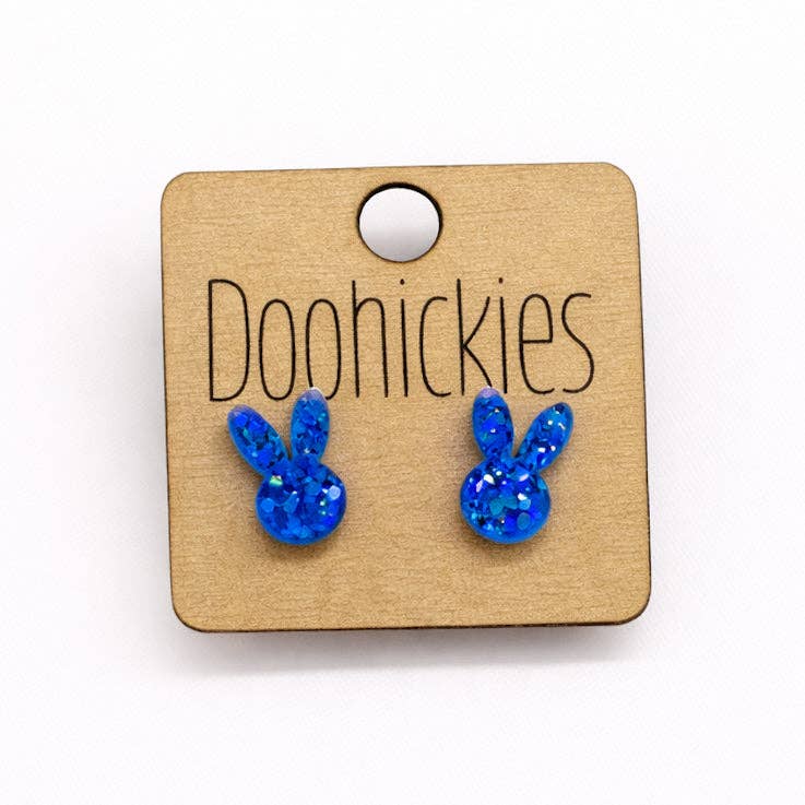 Sparkle Bunny Ear Stud Collection - Easter Earrings