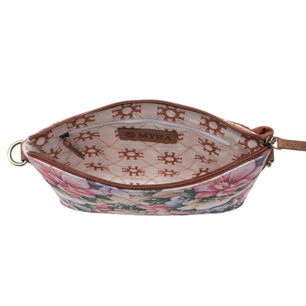 Wildflower Trail Cotton & Leather Crossbody Bag Variant Combo