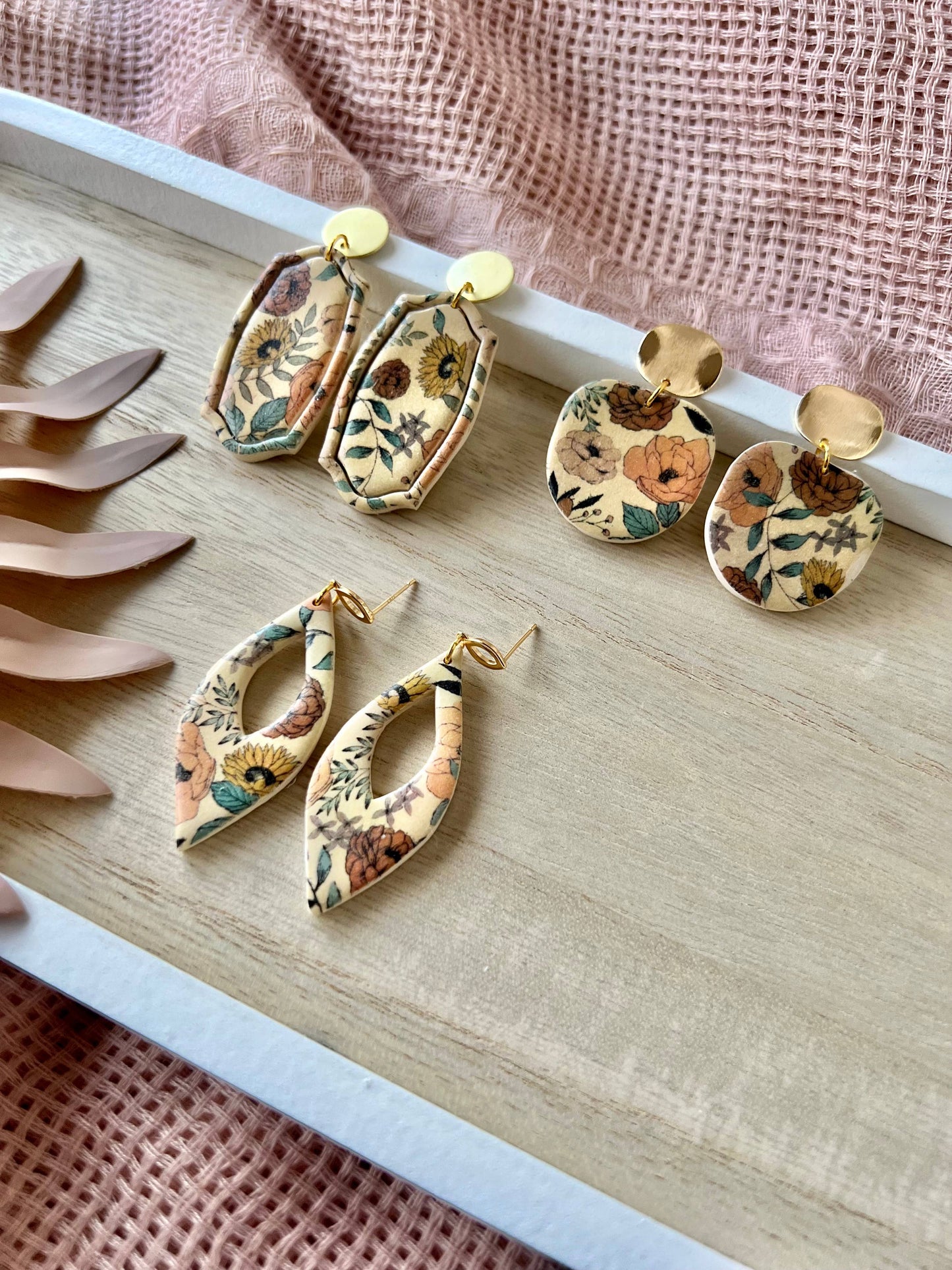Vintage Floral Earrings