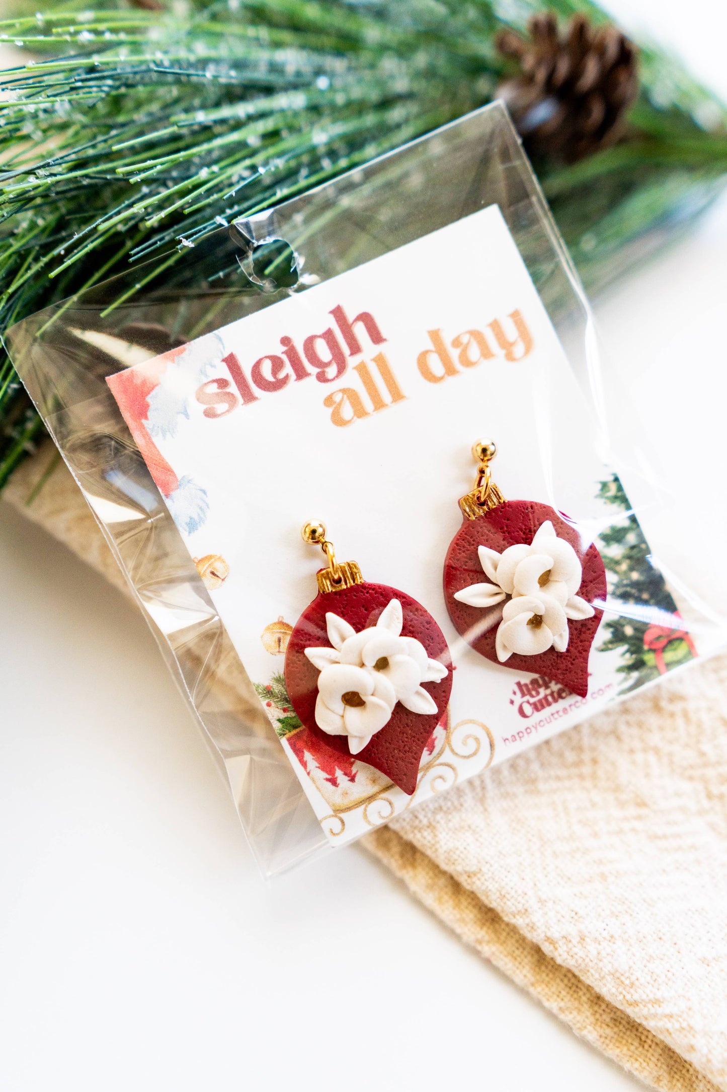 Hot Cocoa Mug Stud Earrings | Christmas Mug Stud Earrings