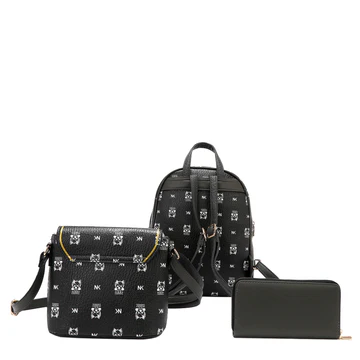 Cat 3 PIECE SET (BACKPACK, CROSSBODY, WALLET)