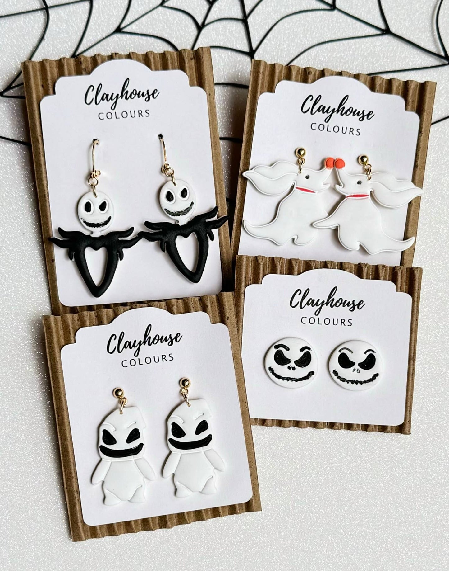 Nightmare Before Christmas Clay Earrings 