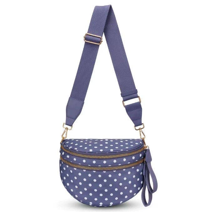 SF221011 Polka Dot Nylon Sling/Crossbody Bag