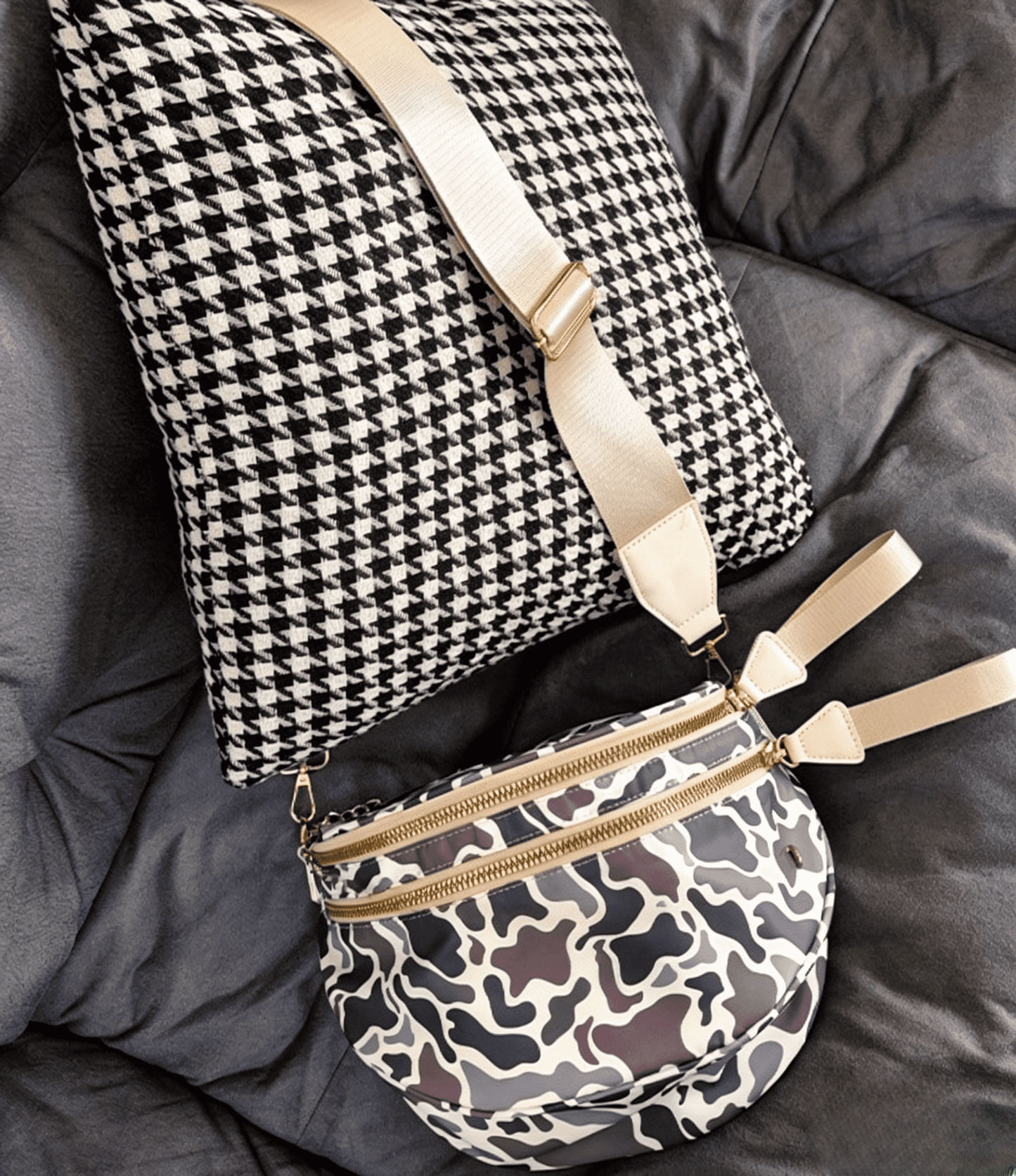 Leopard Camo Print Bum Bag Crossbody
