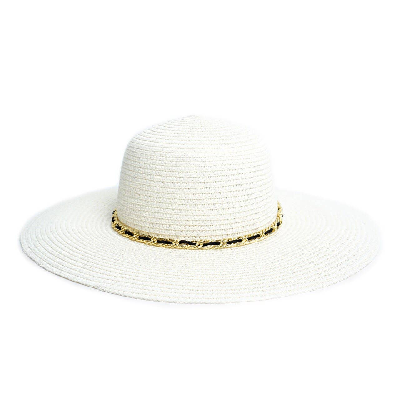 Spring/Summer Floppy Hat with Chain Detail
