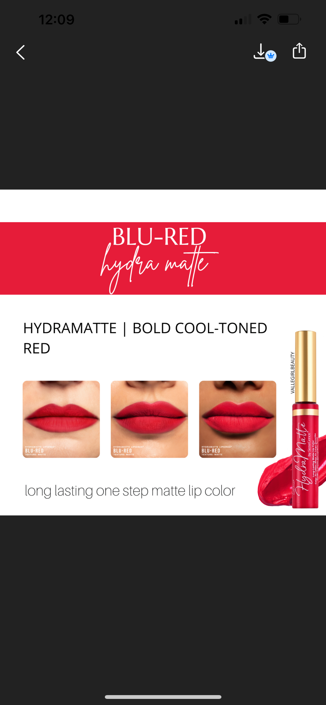 Hydramatte lip color